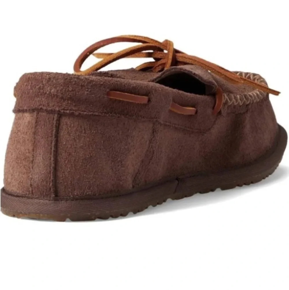Manitobah Mukluks Sherling Lined Cabin Loafers Slippers Brown 9 Cottage Cabin
